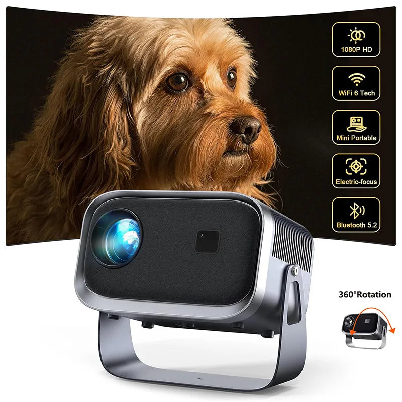 4K Micro 1080P HD Projector 12000 ISO Lumens Auto Focus Projection. Save 50% off summer event price!