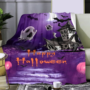 🥇Flannel Blanket Halloween Blanket Series