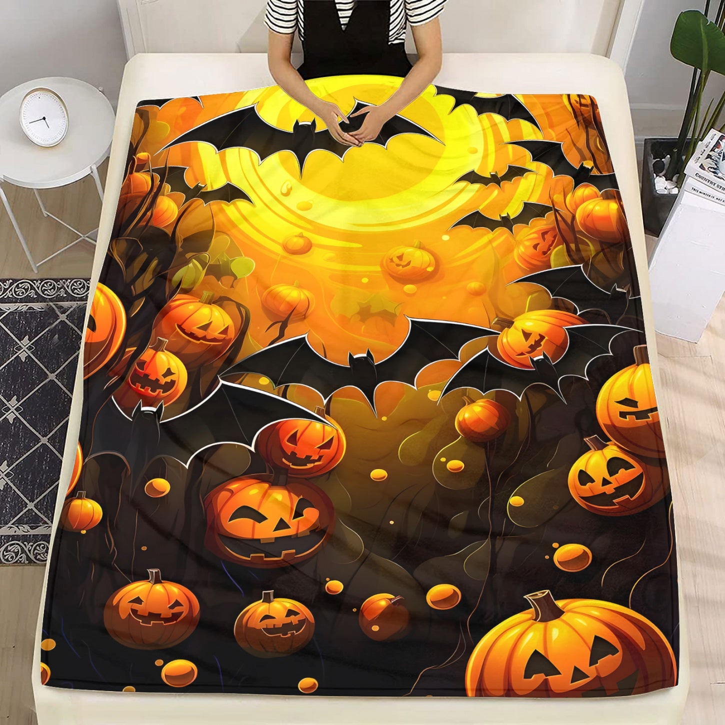 🥇Flannel Blanket Halloween Blanket Series