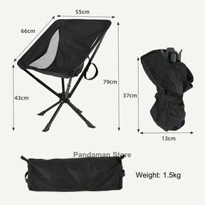 🥇360 Degree Swivel🔥Portable Folding Chair