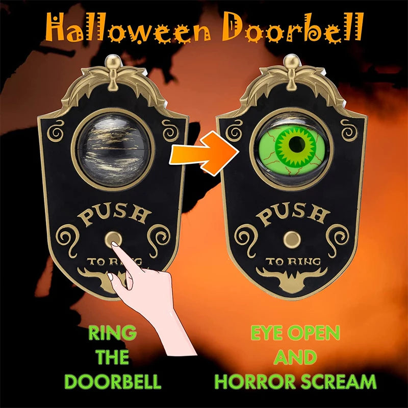 🥇2024 New in Hot Sale🔥Halloween One-Eyed Doorbell Spooky Decoration'🛒