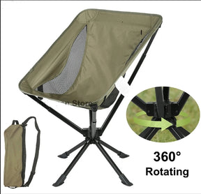 🥇360 Degree Swivel🔥Portable Folding Chair