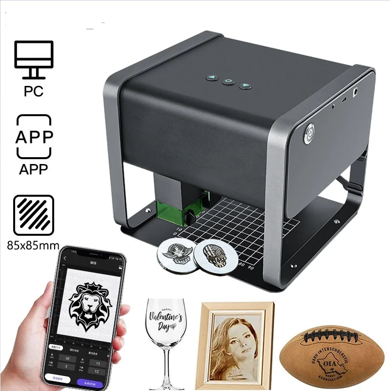 🥇5500mw Bluetooth Laser Engraver DIY Laser Printer