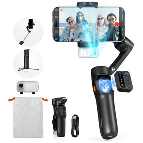 🥇🥇AI Face Tracking Function Axis Gimbal Phone Stabiliser