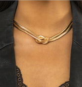 Punk Style Double Knot Wrap Hip Hop Necklace