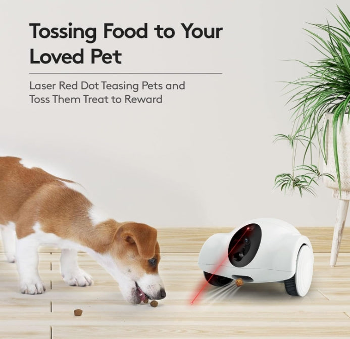 🥇🥇Automatic Mobile Remote Pet Feeding Two-way Audio HD 360° Night Vision Robotic Camera