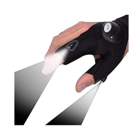 🥇🥇LED Waterproof Fingerless Flashlight Gloves