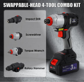 🥇🥇Cordless Power 4-Tool Combo Set🛠🛠🛠 Home Garden DIY Multi-Tool Set