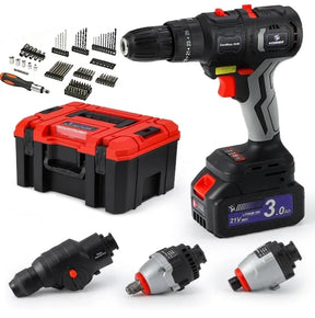 🥇🥇Cordless Power 4-Tool Combo Set🛠🛠🛠 Home Garden DIY Multi-Tool Set