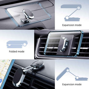 🔥Hot Sale 🔥2024 New Alloy Folding Magnetic Car Phone Holder