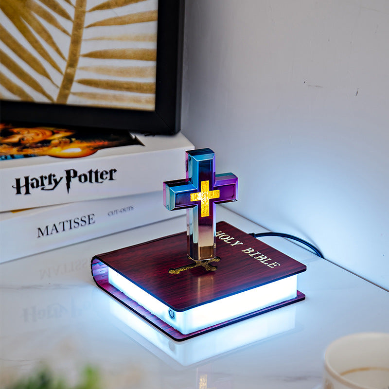 🥇Magnetic Levitation High-Tech Desktop Ornament Cross