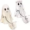 🥇🎃Early Halloween Specials 50% ✨ 2024 Ghost Walking Dog Statue 👻🔥