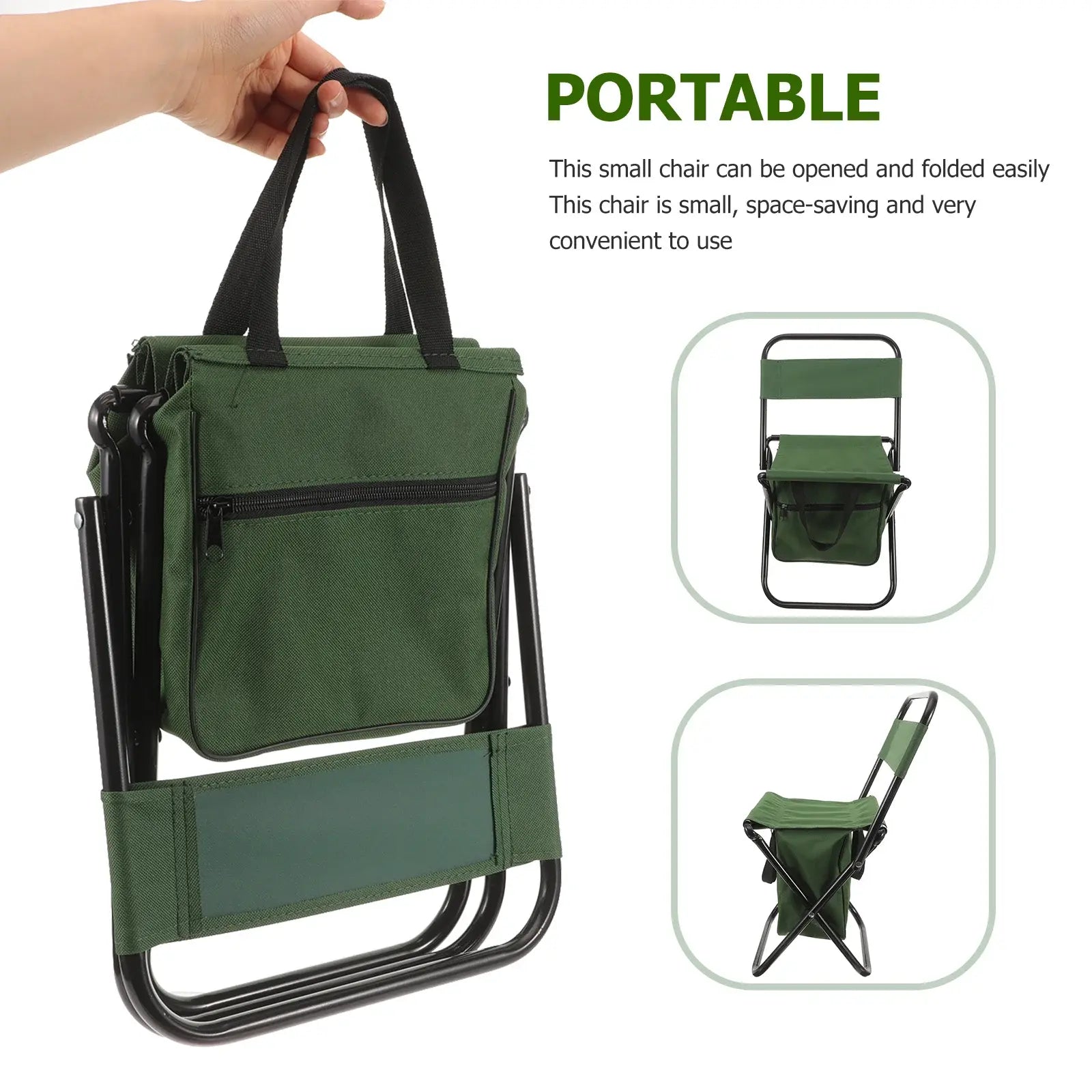 🥇Buy 2 get 1 free last 1 day🔥Foldable Outdoor Chair with Storage Bag