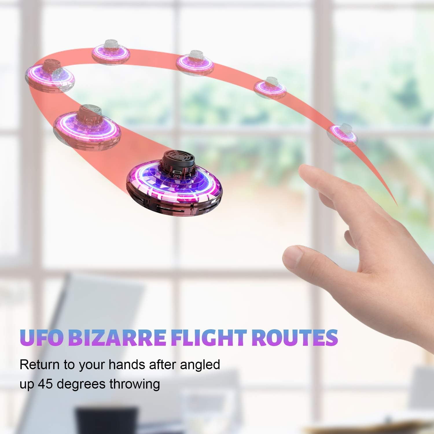 🥇🥇Lighted Fidget UFO 🛸🛸Flying Spinner