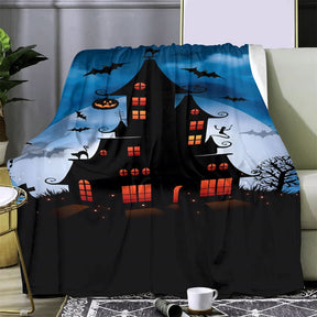 🥇Flannel Blanket Halloween Blanket Series