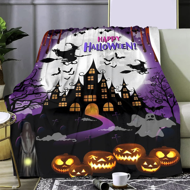 🥇Flannel Blanket Halloween Blanket Series