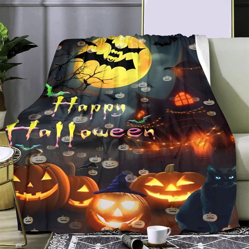 🥇Flannel Blanket Halloween Blanket Series