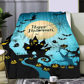 🥇Flannel Blanket Halloween Blanket Series