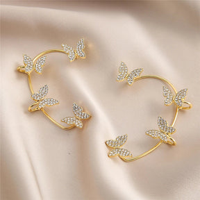 Celestial Butterfly Tassel Clips