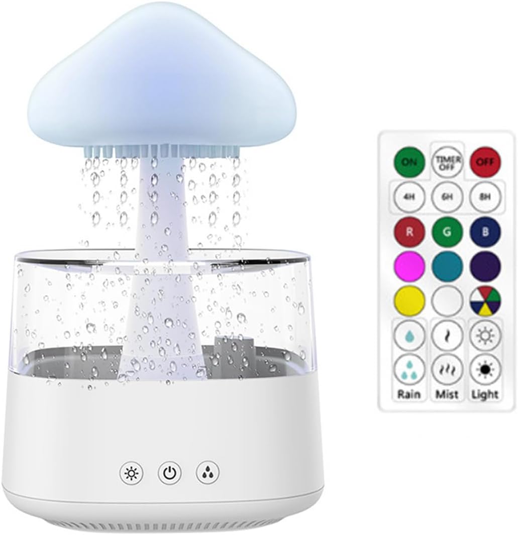 🥇🥇7 Colors Rain Cloud Diffuser Sleep Aid Aromatherapy 2 in 1 Humidifier