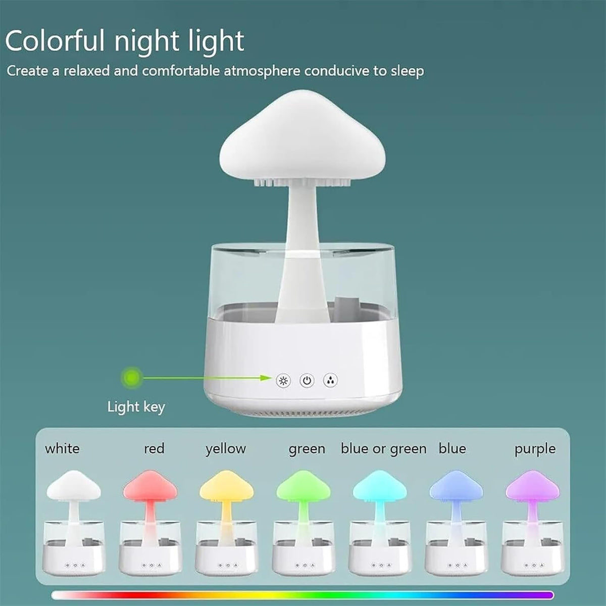 🥇🥇7 Colors Rain Cloud Diffuser Sleep Aid Aromatherapy 2 in 1 Humidifier