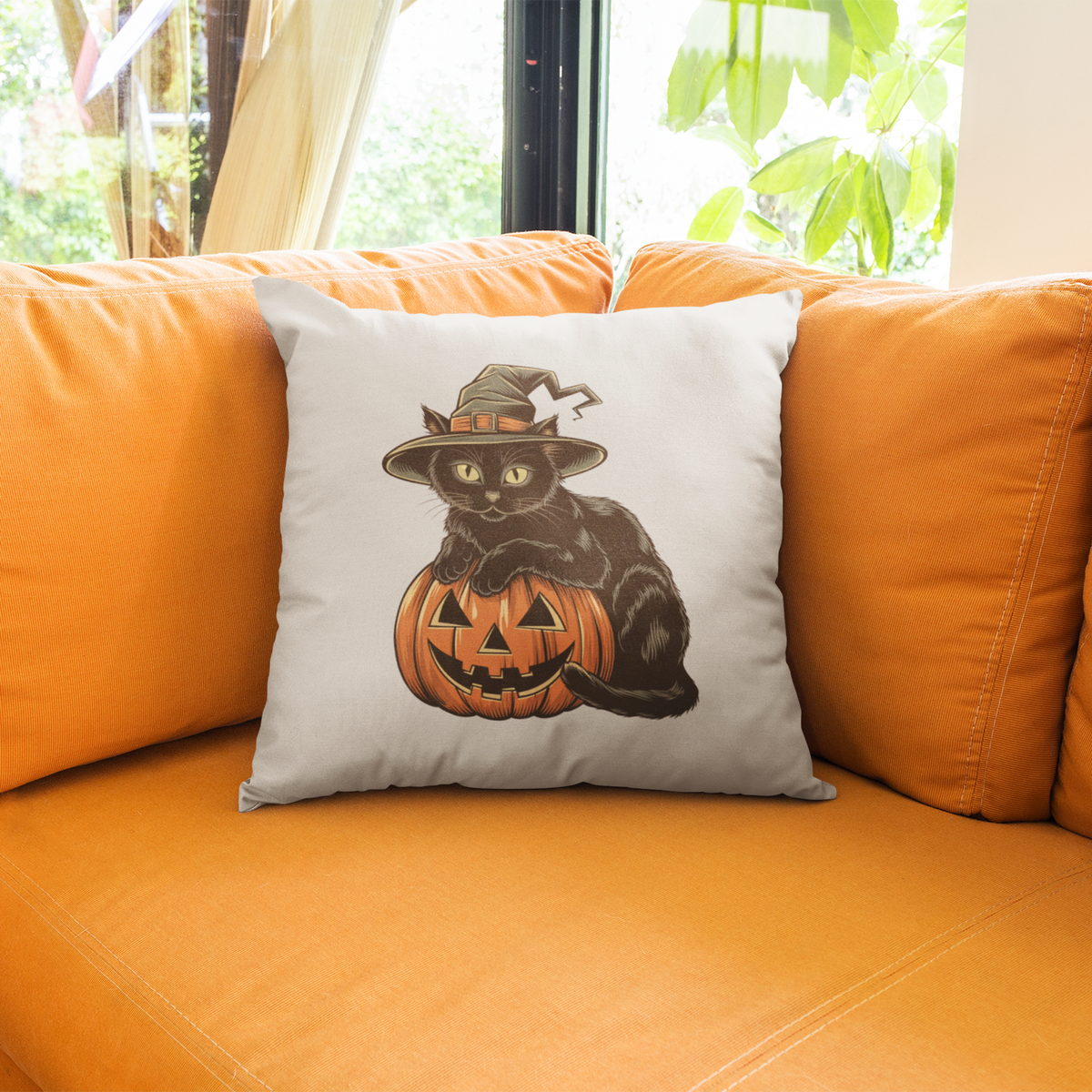 🥇🥇Black Cat Halloween Pillow🎃🎃