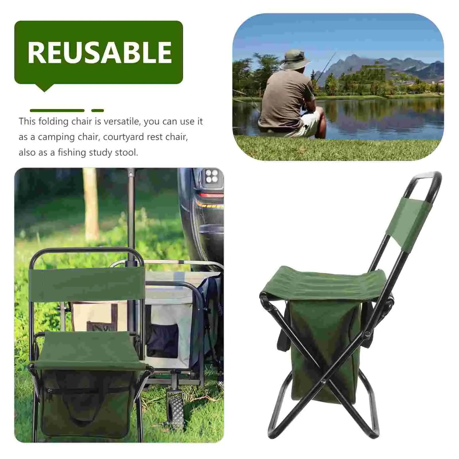 🥇Buy 2 get 1 free last 1 day🔥Foldable Outdoor Chair with Storage Bag