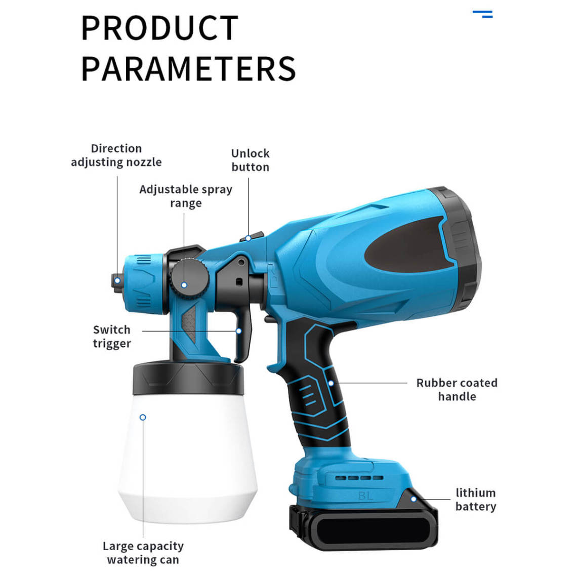 🥇🥇High-pressure Cordless Paint Sprayer🔥🔥🔥