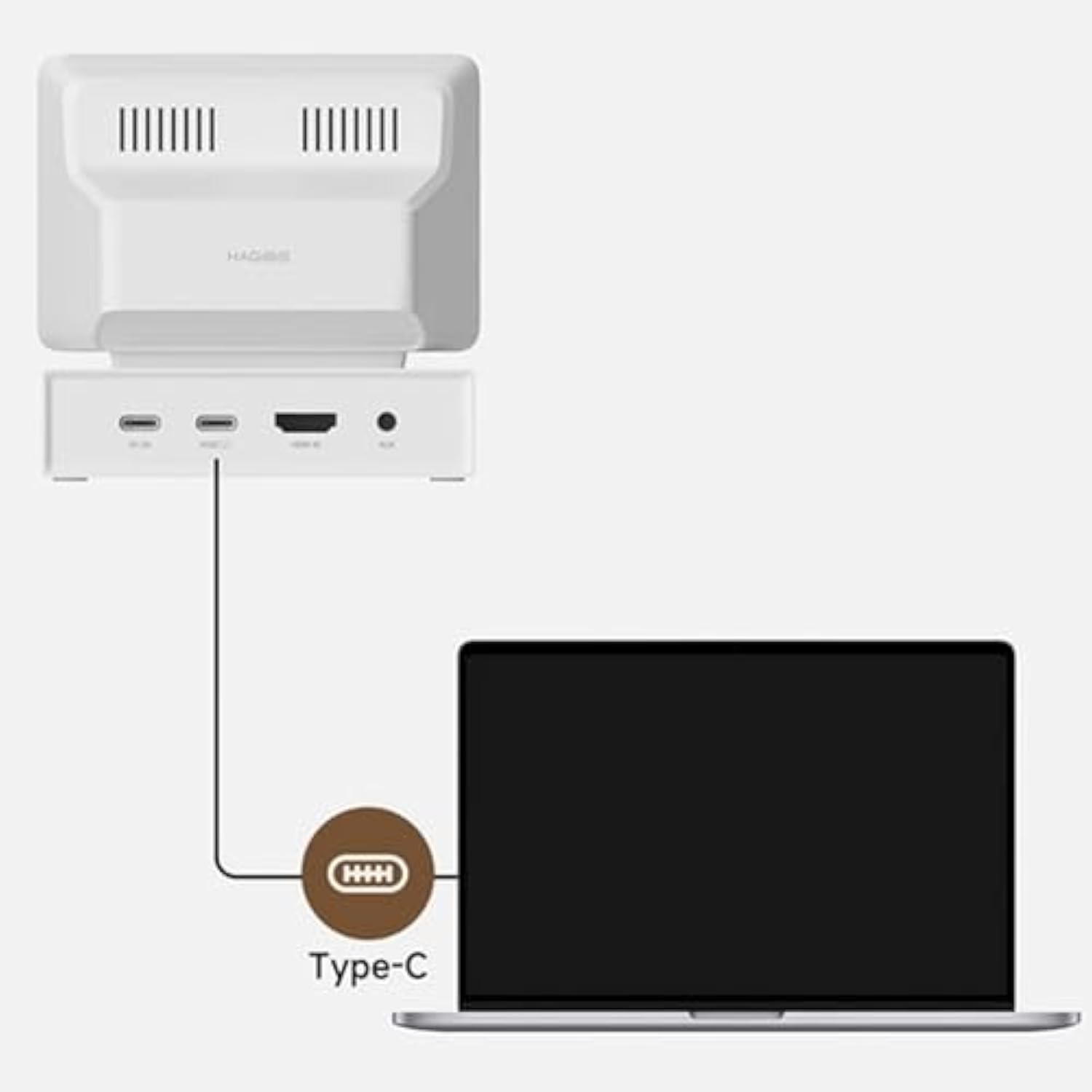 🥇🥇Mini Small Computer Sub Screen 💻🖥Desktop Docking Station Case