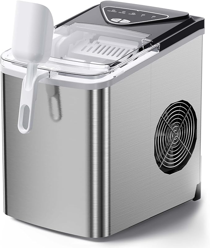 🥇Countertop Ice Maker Self-Ice Scoop & Basket🥇