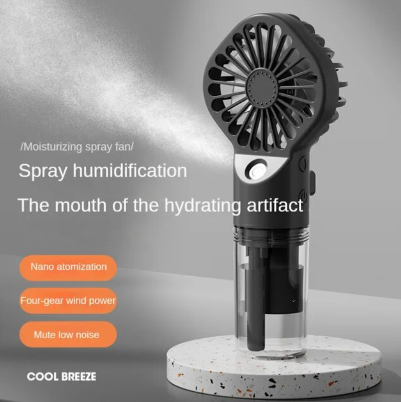 New Portable Handheld Misting Fan