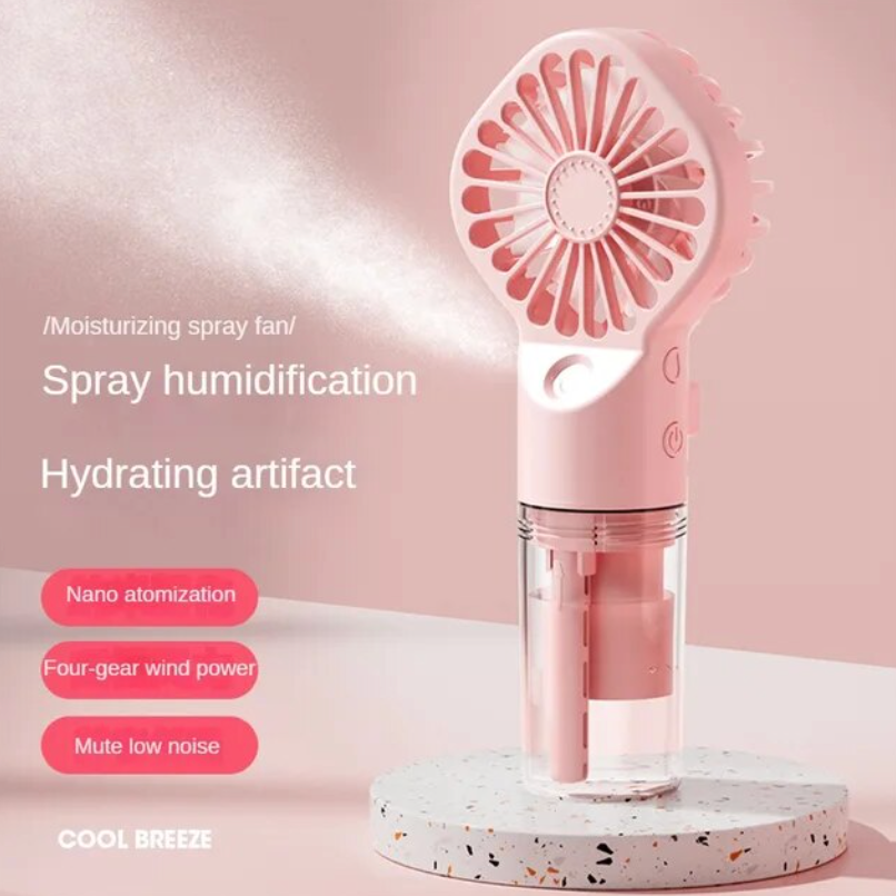 New Portable Handheld Misting Fan